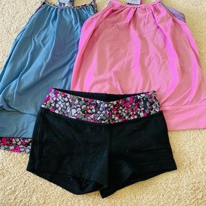 Ivivva Girls tops and shorts